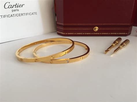 cartier thin|cartier yellow love bracelet.